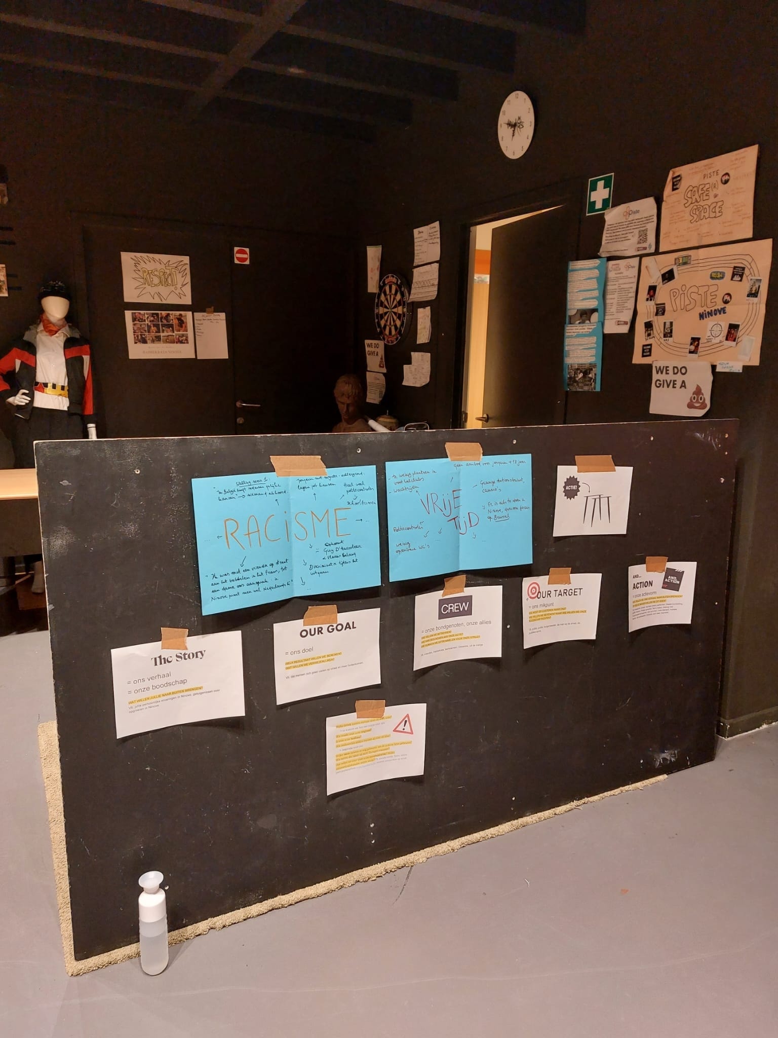 Beeld van actiewall